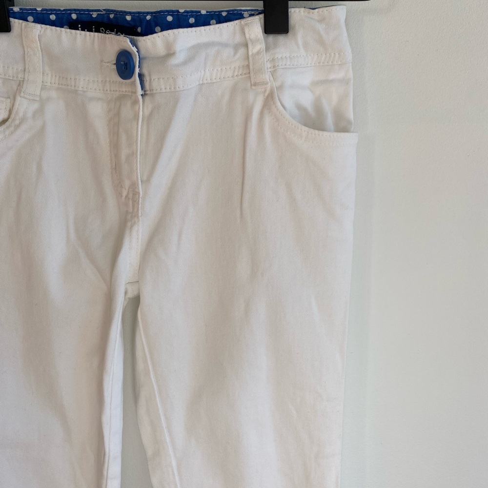 Mini Boden White‎ Crop Pants - Picture 2 of 5
